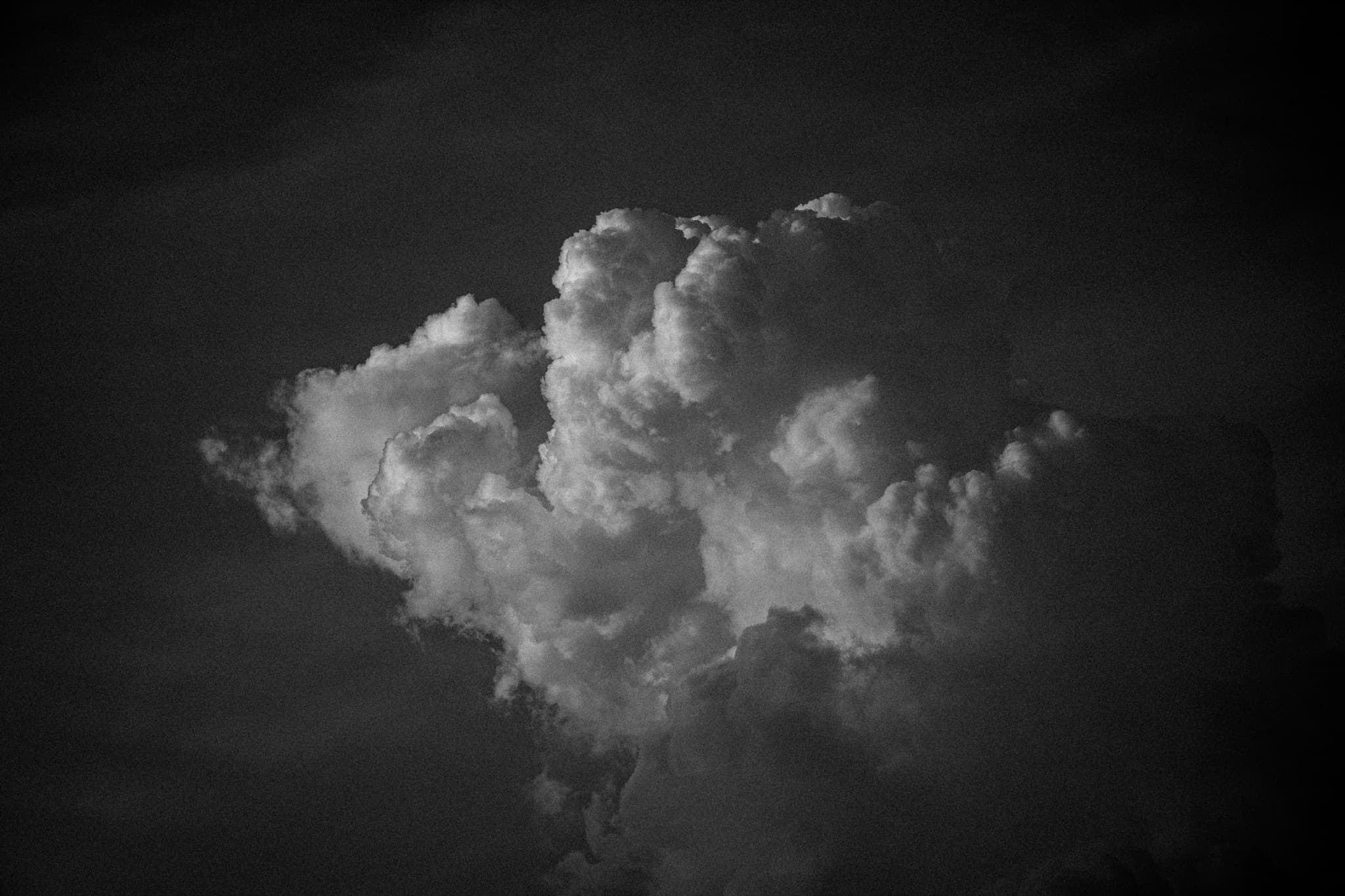 Dramatic clouds at dusk